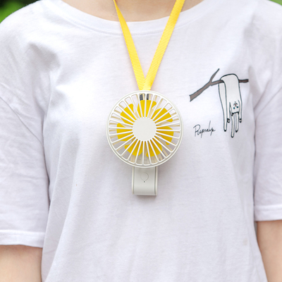 มินิ USB ชาร์จพ็อกเก็ตพับแบบพกพาแขวนสร้อยคอ Handy Fan