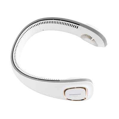 สำนักงานท่องเที่ยวแบบพกพา USB Fan 5 Vane Bladeless แขวนคอกีฬา Fan