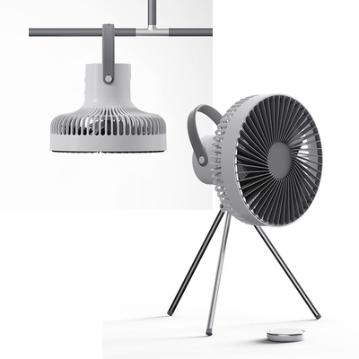 7 Vane Remoter Control พัดลมตั้งโต๊ะแบบชาร์จไฟได้ ขาตั้ง LED Outdoor Usb Fan