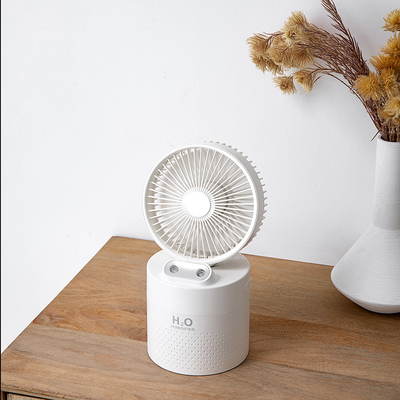 Misty Spray 2 In 1 พัดลมตั้งโต๊ะแบบชาร์จไฟ Usb Mini Portable Air Conditioner Humidifier
