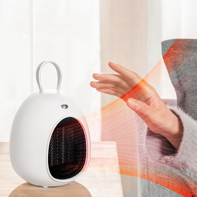 FCC LED เครื่องทำความร้อนแบบพกพาประหยัดพลังงาน 500W PTC Electric Desktop Fan Heater