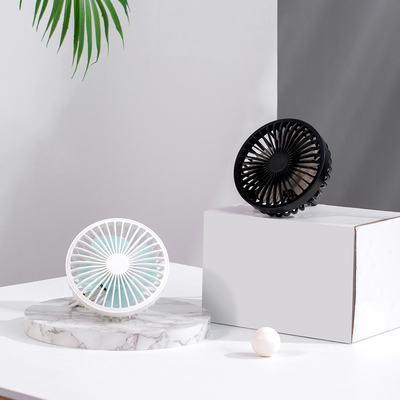 เครื่องปรับอากาศมือถือแบบพกพาขนาด 4 นิ้วเครื่องชาร์จ USB DC5 12V 24V LED Mini Car Fan