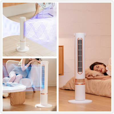 พัดลมสั่นแบบทาวเวอร์แบบชาร์จไฟได้ทรงพลัง 10000mAh รีโมทคอนโทรล Fan