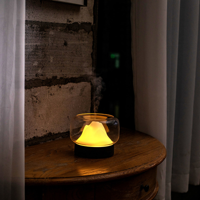 Atomization Aroma Oil Diffuser 30mL / H 400ml ไฟ LED กลางคืนที่มีสีสัน Ultrasonic