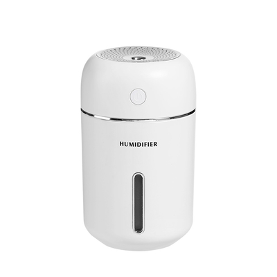 รถ USB 280ml เครื่องเพิ่มความชื้นในอากาศแบบอัลตราโซนิกพร้อมไฟอุ่น H2o Cool Mist Maker