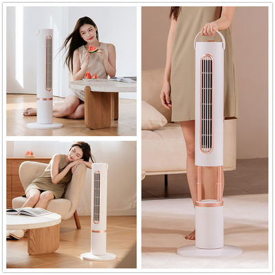 คุณภาพ  5V Cooling Tower Fan Polymer Battery Oscillating Wide Angle Fan Remote Control โรงงาน