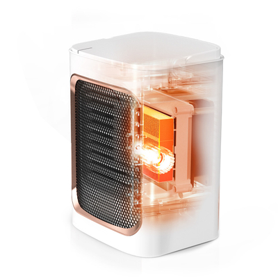 ฮีตเตอร์พัดลมไฟฟ้าแบบพกพาขนาดเล็ก 1000W เครื่องทำความร้อน PTC Ceramic Heater Fan