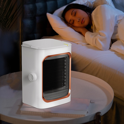 ฮีตเตอร์พัดลมไฟฟ้าแบบพกพาขนาดเล็ก 1000W เครื่องทำความร้อน PTC Ceramic Heater Fan