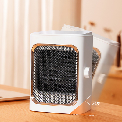 ฮีตเตอร์พัดลมไฟฟ้าแบบพกพาขนาดเล็ก 1000W เครื่องทำความร้อน PTC Ceramic Heater Fan
