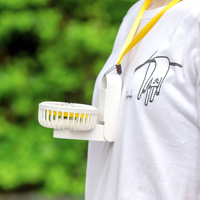 มินิ USB ชาร์จพ็อกเก็ตพับแบบพกพาแขวนสร้อยคอ Handy Fan