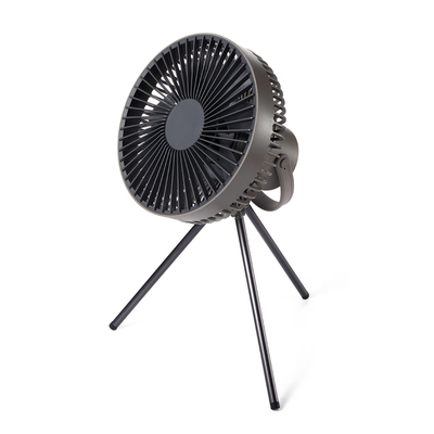 แบตเตอรี่ 10000mAh Outdoor Camping Fan ABS ไฟชาร์จแบบพกพา Mini ขาตั้ง Fan