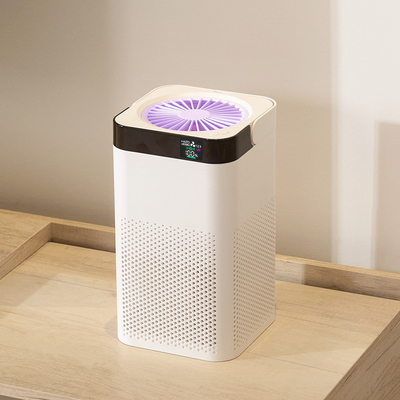 เครื่องฟอกอากาศในห้อง UV HEPA แบบพกพา H12 Filter 10000mAH Smart Air Cleaner
