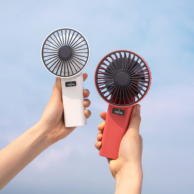 จอแสดงผล LED Digtial แบบพกพา 4000mAh Mini USB พัดลมมือถือ
