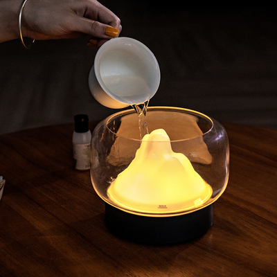 2021 หน้าแรก Ultrasonic 400ML LED สีสัน Cool Mist น้ำมันหอมระเหยกลิ่นใส Aroma Diffuser สำหรับ Room