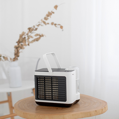 4W 6 นิ้ว USB Mini Air Cooler 2000mAh เครื่องทำความชื้นแบบพกพา