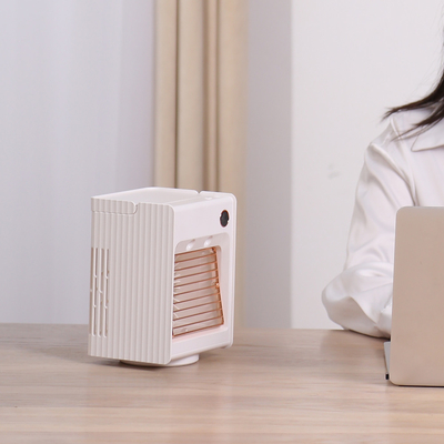 พัดลมระบายความร้อนด้วยอากาศ USB แบบชาร์จได้ 4000mAh แบตเตอรี่ Nano Ice Mist Fan