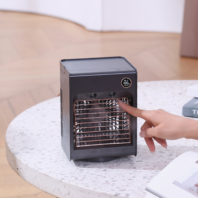 USB Air Cooler พร้อมเครื่องปรับอากาศขนาดเล็กส่วนบุคคล 3 ความเร็วพร้อมไฟ LED