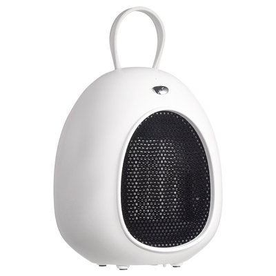 เครื่องทำความร้อนพัดลมไฟฟ้าสีขาว 500W หัวเซรามิกสั่นแบบพกพา Over Protection