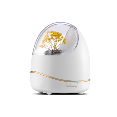 400ml ดอกไม้อโรมาเธอราพี Diffusers ความชื้นในอากาศปิดอัตโนมัติออกแบบสำหรับบ้านโยคะสำนักงานครัว
