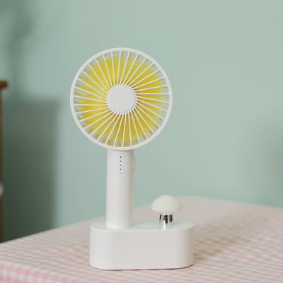 Mushroom Usb Mini Portable Handheld Fan 4W พัดลมมือถือขนาดเล็กแบบชาร์จไฟได้