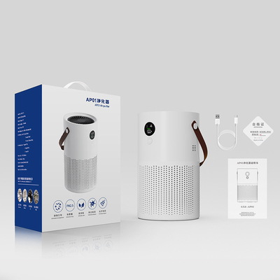 H12 Filter Ap01 เครื่องฟอกอากาศในครัวเรือน Mini HEPA Cleaner โต๊ะทำงานแบบพกพา