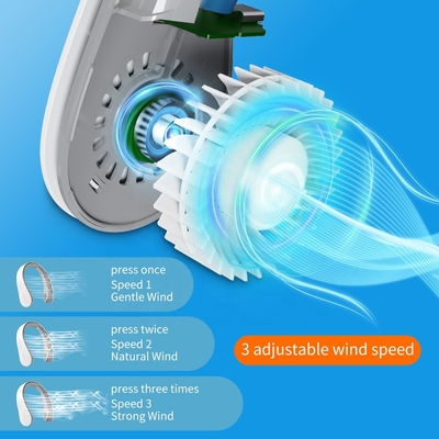 Leafless Air Flow แบบพกพา USB Fan สร้อยคอกีฬาขนาดเล็กแบบชาร์จไฟได้ Pocket Fan