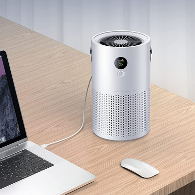 H13 HEPA Filter แบบพกพาสมาร์ทโฮม เครื่องฟอกอากาศ 10000mAH Ap01 Home Desk