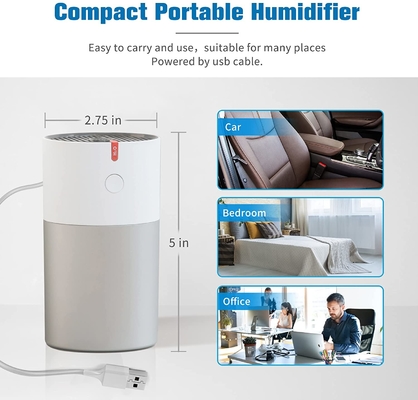แบบพกพาเงียบสก์ท็อป USB อากาศความชื้น 220ml มินิความชื้นในบ้านขนาดเล็ก