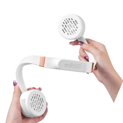 4000mAh 4W เครื่องปรับอากาศแบบสวมคอ Bladeless Travel Handheld Fan