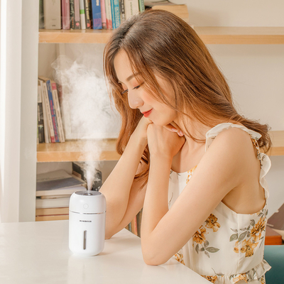 USB Home Ultrasonic Aroma Diffuser ไฟ LED เครื่องเพิ่มความชื้นในอากาศแบบพกพา