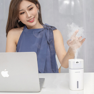 H2o 500ml Ultrasonic Air Humidifier Tabletop ไฟ LED Aroma Diffuser USB Power