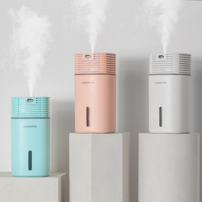 H2o 500ml Ultrasonic Air Humidifier Tabletop ไฟ LED Aroma Diffuser USB Power