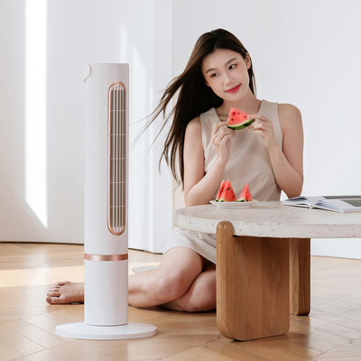 พัดลมคูลลิ่งทาวเวอร์ไร้ใบพัด Five Speeds Polymer Battery Air Circulator พัดลมระบายความร้อน