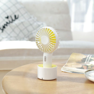 พัดลมมือแบบชาร์จใหม่ พร้อมฐานยืน, แบตเตอรี่ 2000mAh, การหมุนอัตโนมัติและฟังก์ชัน Aroma