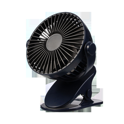 1200mAh Usb Clip On พัดลมตั้งโต๊ะ Summer Portable 5W Strong Wind Fan