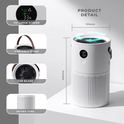 Pet Dander Dust เครื่องฟอกอากาศในครัวเรือน Hepa เครื่องฟอกอากาศสำหรับ Smoke