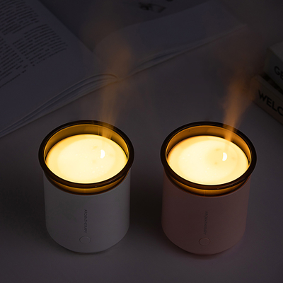 LED 200ml White Aromatherapy Diffuser พร้อมอัลตราโซนิกแบบพกพาระยะไกล
